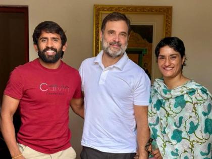 Haryana Assembly Election 2024: Wrestlers Bajrang Punia and Vinesh Phogat Meet Rahul Gandhi; Likely To Contest Polls On Congress Ticket | Haryana Assembly Election 2024: Wrestlers Bajrang Punia and Vinesh Phogat Meet Rahul Gandhi; Likely To Contest Polls On Congress Ticket Haryana Assembly Election 2024: Wrestlers Bajrang Punia and Vinesh Phogat Meet Rahul Gandhi; Likely To Contest Polls On Congress Ticket | Haryana Assembly Election 2024: Wrestlers Bajrang Punia and Vinesh Phogat Meet Rahul Gandhi; Likely To Contest Polls On Congress Ticket