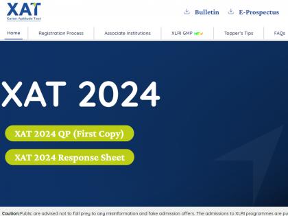 Xavier Aptitude Test (XAT) 2024 results declared on January 20, 2024 | Xavier Aptitude Test (XAT) 2024 results declared on January 20, 2024