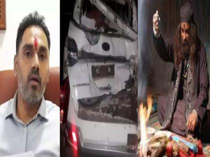 Shiv Sena MLA Yogesh Kadam's car suffers accident | Shiv Sena MLA Yogesh Kadam's car suffers accident Shiv Sena MLA Yogesh Kadam's car suffers accident | Shiv Sena MLA Yogesh Kadam's car suffers accident