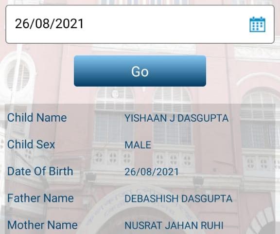 Birth Certificate Of Actress Mp Nusrat Jahans Son Mentions Yash