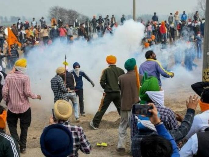 Delhi Chalo March: Security Forces Fire Tear Gas Shells As Protesting ...