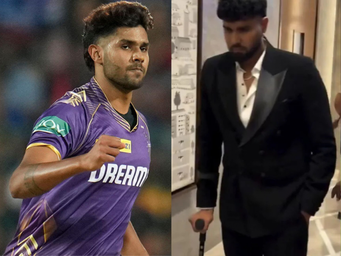 KKR Face Injury Worry as Harshit Rana Spotted on Crutches at BCCI Naman ...