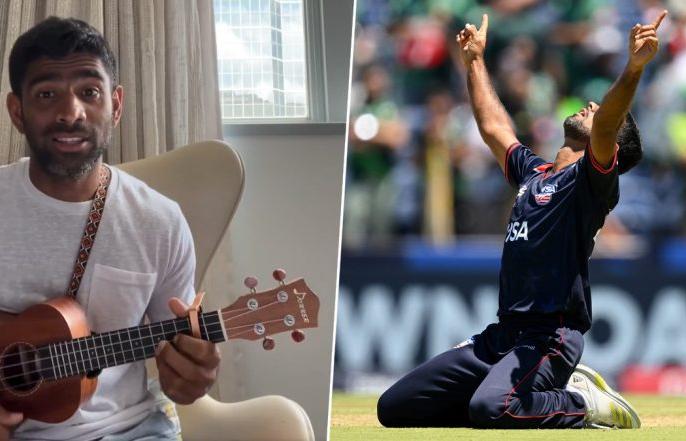T20 World Cup 2024: Old Video of USA Pacer Saurabh Netravalkar Singing with Ukulele Goes Viral After Stunning Pakistan in Super Over (Watch Video)