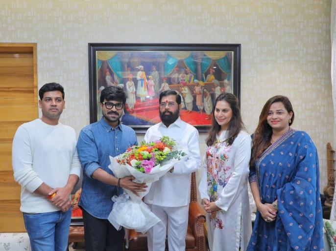 Ram Charan and family meet Maharashtra Chief Minister Eknath Shinde ...