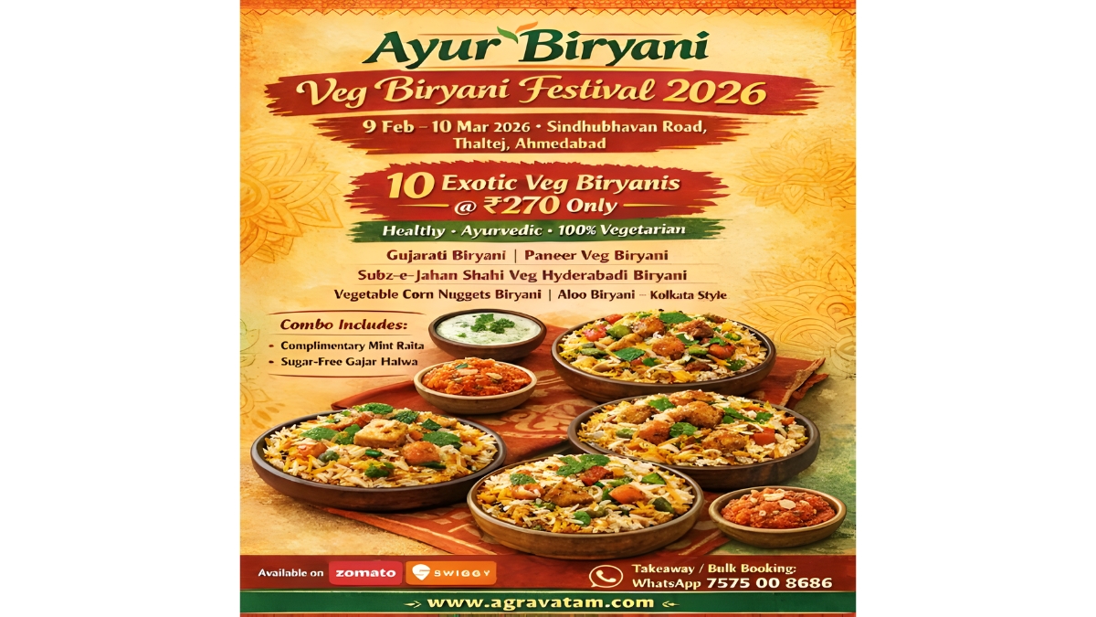 Ayur Biryani Festival 2026: Celebrating Heritage, Health, and Taste in Ahmedabad - www.lokmattimes.com