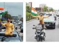 Real estate developer Dipak Bharwad celebrates 77th Independence Day with Tiranga Car Rally - Hindi News | Real estate developer Dipak Bharwad celebrates 77th Independence Day with Tiranga Car Rally | Latest business News at Lokmattimes.com