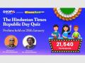 ClassAct 2023 – The Hindustan Times R-Day Quiz: Prelims round witnesses 21,540 participants - Hindi News | ClassAct 2023 – The Hindustan Times R-Day Quiz: Prelims round witnesses 21,540 participants | Latest business News at Lokmattimes.com