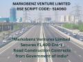 Markobenz Ventures Wins INR 1,400 Crore Road Contracts from Govt of India - Hindi News | Markobenz Ventures Wins INR 1,400 Crore Road Contracts from Govt of India | Latest business News at Lokmattimes.com
