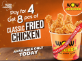 Wow! Chicken by Wow! Momo Celebrates Wow! Fried Chicken Day with an Irrestible Offer: Buy 4, Get 8 Pieces of Fried Chicken! - Hindi News | Wow! Chicken by Wow! Momo Celebrates Wow! Fried Chicken Day with an Irrestible Offer: Buy 4, Get 8 Pieces of Fried Chicken! | Latest business News at Lokmattimes.com