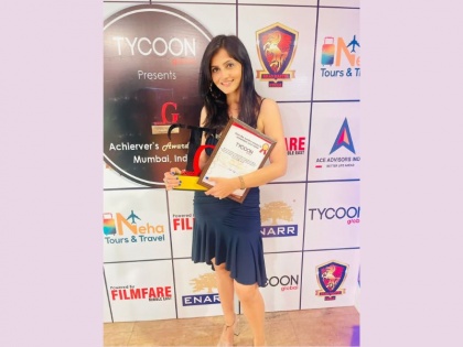 Actress Sonal Singh awarded Grand Tycoon Global Achievers Award 2023 for “Emerging Talent of the Year” | Actress Sonal Singh awarded Grand Tycoon Global Achievers Award 2023 for “Emerging Talent of the Year”