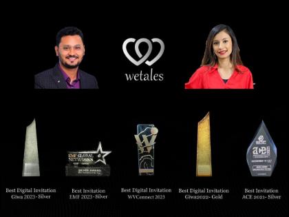 WeTales.in bags several prestigious awards, showcasing innovation and excellence in Digital Invitation Design | WeTales.in bags several prestigious awards, showcasing innovation and excellence in Digital Invitation Design