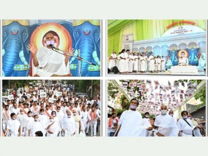 Surat witnessed grand inauguration of the 50th Diksha Kalyan Mahotsav year of Yugpradhan Acharyashree Mahashramanji | Surat witnessed grand inauguration of the 50th Diksha Kalyan Mahotsav year of Yugpradhan Acharyashree Mahashramanji