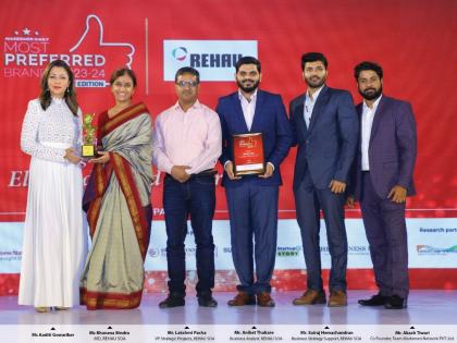 REHAU wins most preferred brand of 2023-2024 adding another feather in its cap | REHAU wins most preferred brand of 2023-2024 adding another feather in its cap