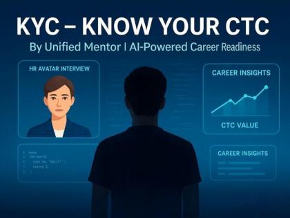 Unified Mentor to Launch “KYC – Know Your CTC” on 25th August: India’s First AI-Based Career Readiness Platform | Unified Mentor to Launch “KYC – Know Your CTC” on 25th August: India’s First AI-Based Career Readiness Platform Unified Mentor to Launch “KYC – Know Your CTC” on 25th August: India’s First AI-Based Career Readiness Platform | Unified Mentor to Launch “KYC – Know Your CTC” on 25th August: India’s First AI-Based Career Readiness Platform