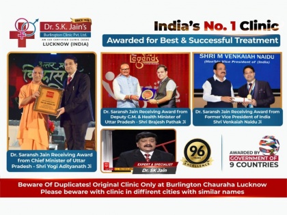 Dr. SK Jain’s Burlington Clinic Lucknow is awarded for Best & Successful Treatment of Erectile Dysfunction | Dr. SK Jain’s Burlington Clinic Lucknow is awarded for Best & Successful Treatment of Erectile Dysfunction