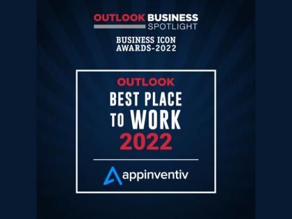 Appinventiv wins first spot in ‘Best Place To Work’ by The Outlook India Survey | Appinventiv wins first spot in ‘Best Place To Work’ by The Outlook India Survey