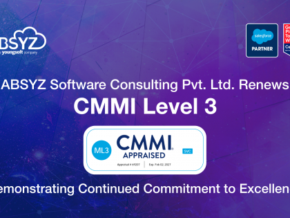 ABSYZ Software Consulting Pvt. Ltd. Renews CMMI Level 3 Accreditation | ABSYZ Software Consulting Pvt. Ltd. Renews CMMI Level 3 Accreditation
