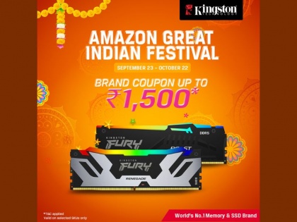 This Festive Season Kingston Technology offers up to 60% discount on Amazon Great Indian Festival Sale | This Festive Season Kingston Technology offers up to 60% discount on Amazon Great Indian Festival Sale