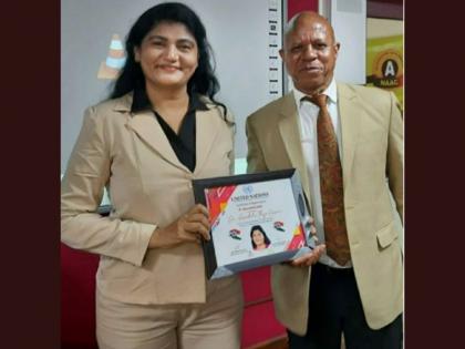 Thejo Kumari receives the Real Super Hero Award by the United Nations on Humanitarian Day | Thejo Kumari receives the Real Super Hero Award by the United Nations on Humanitarian Day