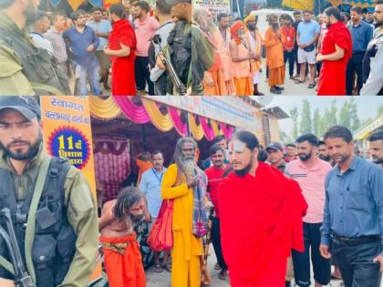 After Cloud Burst, Baba Swami Priyam Ji Visits Amarnath to Offer His Support and Prayers to the Devotees and Rescued Bhakts | After Cloud Burst, Baba Swami Priyam Ji Visits Amarnath to Offer His Support and Prayers to the Devotees and Rescued Bhakts