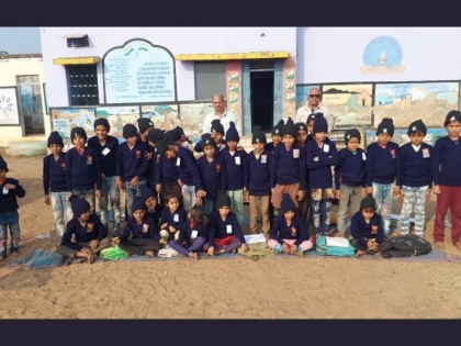 Heritage Sanatan Charitable Trust distributes sweaters and caps to 225 children | Heritage Sanatan Charitable Trust distributes sweaters and caps to 225 children