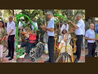 मकरंद नार्वेकर यांनी खास दिव्यांग व्यक्तींसाठी अतिशय प्रशंसनीय गार्डन जिम उपक्रमाचे अनावरण केले | मकरंद नार्वेकर यांनी खास दिव्यांग व्यक्तींसाठी अतिशय प्रशंसनीय गार्डन जिम उपक्रमाचे अनावरण केले मकरंद नार्वेकर यांनी खास दिव्यांग व्यक्तींसाठी अतिशय प्रशंसनीय गार्डन जिम उपक्रमाचे अनावरण केले | मकरंद नार्वेकर यांनी खास दिव्यांग व्यक्तींसाठी अतिशय प्रशंसनीय गार्डन जिम उपक्रमाचे अनावरण केले