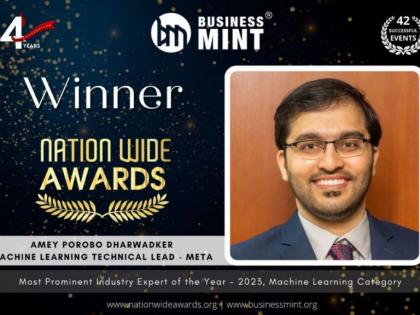Amey Porobo Dharwadker Honored with Business Mint Award for Most Prominent Industry Expert of the Year 2023 in Machine Learning | Amey Porobo Dharwadker Honored with Business Mint Award for Most Prominent Industry Expert of the Year 2023 in Machine Learning