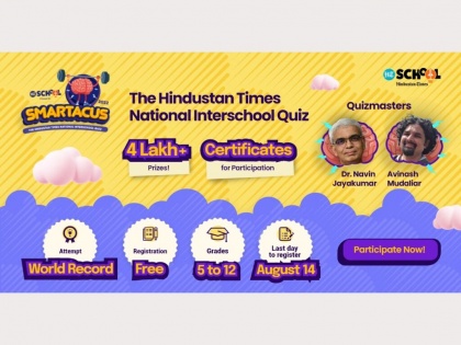 Celebrating Azadi Ka Amrit Mahotsav with Smartacus 2022, the Hindustan Times National Interschool Quiz | Celebrating Azadi Ka Amrit Mahotsav with Smartacus 2022, the Hindustan Times National Interschool Quiz