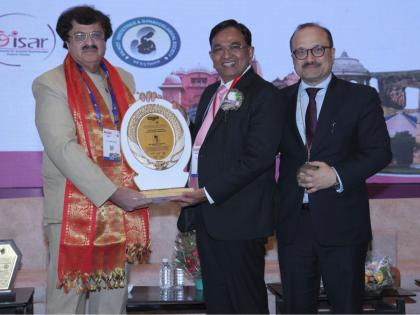 Dr Nimish Shelat honoured with prestigious ISAR Gujarat Lifetime Achievement Award 2024 at ISAR Gujarat State Conference, Rajkot | Dr Nimish Shelat honoured with prestigious ISAR Gujarat Lifetime Achievement Award 2024 at ISAR Gujarat State Conference, Rajkot