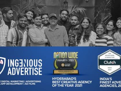 Ingenious Advertise is making a mark in the advertising industry! Awarded as ‘India’s Finest Advertising Agencies 2022’ and ‘Best Digital Marketing Agency (in Performance Marketing)’ by Clutch. | Ingenious Advertise is making a mark in the advertising industry! Awarded as ‘India’s Finest Advertising Agencies 2022’ and ‘Best Digital Marketing Agency (in Performance Marketing)’ by Clutch.