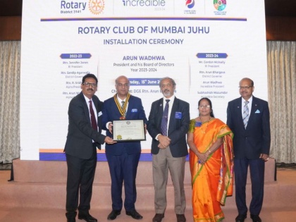 Installation Ceremony of Rotary Club of Mumbai Juhu held on 15th June 2023 | Installation Ceremony of Rotary Club of Mumbai Juhu held on 15th June 2023