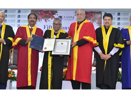 Ravindra Chamaria Receives Honorary Doctorate from ASBM | Ravindra Chamaria Receives Honorary Doctorate from ASBM