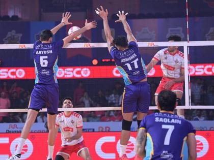 PVL 2025 Season 4 (Match 35): Goa Guardians qualify for semis after Delhi Toofans beat Kolkata Thunderbolts in five-set thriller | PVL 2025 Season 4 (Match 35): Goa Guardians qualify for semis after Delhi Toofans beat Kolkata Thunderbolts in five-set thriller PVL 2025 Season 4 (Match 35): Goa Guardians qualify for semis after Delhi Toofans beat Kolkata Thunderbolts in five-set thriller | PVL 2025 Season 4 (Match 35): Goa Guardians qualify for semis after Delhi Toofans beat Kolkata Thunderbolts in five-set thriller