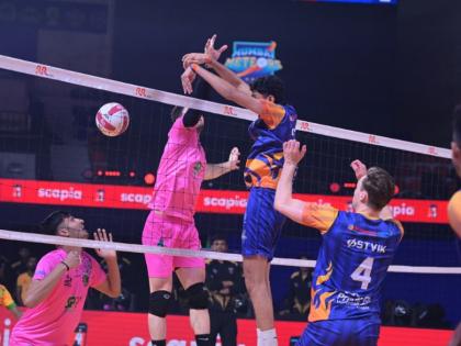 PVL 2025 Season 4 (Match 32): Mumbai Meteors charge into Semi-Finals with thrilling 3–1 victory over Chennai Blitz | PVL 2025 Season 4 (Match 32): Mumbai Meteors charge into Semi-Finals with thrilling 3–1 victory over Chennai Blitz