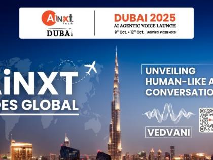 AiNXT Goes Global: The Grand Dubai Launch of ‘VedVani’ – A Human-Like Voice AI Revolution | AiNXT Goes Global: The Grand Dubai Launch of ‘VedVani’ – A Human-Like Voice AI Revolution AiNXT Goes Global: The Grand Dubai Launch of ‘VedVani’ – A Human-Like Voice AI Revolution | AiNXT Goes Global: The Grand Dubai Launch of ‘VedVani’ – A Human-Like Voice AI Revolution