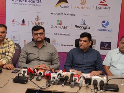 ‘Cham-Chamta Surat ma Dham-Dhamtu’ GLAM SURAT PROPERTY SHOW 2026 Set to Open on January 9th January 2026 | ‘Cham-Chamta Surat ma Dham-Dhamtu’ GLAM SURAT PROPERTY SHOW 2026 Set to Open on January 9th January 2026 ‘Cham-Chamta Surat ma Dham-Dhamtu’ GLAM SURAT PROPERTY SHOW 2026 Set to Open on January 9th January 2026 | ‘Cham-Chamta Surat ma Dham-Dhamtu’ GLAM SURAT PROPERTY SHOW 2026 Set to Open on January 9th January 2026