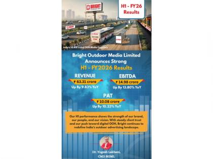Bright Outdoor Media Limited Announces Strong H1-FY 2026 Results | Bright Outdoor Media Limited Announces Strong H1-FY 2026 Results Bright Outdoor Media Limited Announces Strong H1-FY 2026 Results | Bright Outdoor Media Limited Announces Strong H1-FY 2026 Results