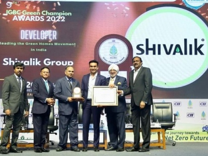 Shivalik Group honoured with IGBC Green Champion Award | Shivalik Group honoured with IGBC Green Champion Award