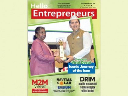 Hello Entrepreneurs’ columnist and well-known environmentalist Viral Desai felicitated with the National Energy Conservation award by the President of India | Hello Entrepreneurs’ columnist and well-known environmentalist Viral Desai felicitated with the National Energy Conservation award by the President of India
