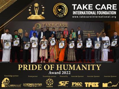 Pride of Humanity Award – 2022 Winners have been announced by the Take Care International Foundation | Pride of Humanity Award – 2022 Winners have been announced by the Take Care International Foundation