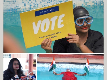 Trailblazer in Jala Yoga, Dr. Savitha Rani.M, Performed In a Special Session to Raise Awareness for Voting During General Elections | Trailblazer in Jala Yoga, Dr. Savitha Rani.M, Performed In a Special Session to Raise Awareness for Voting During General Elections