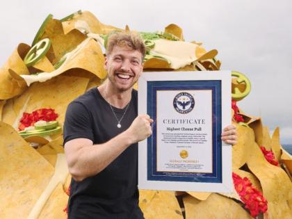 WTO Certifies “Highest Cheese Pull World Record” Doritos UK soars to new heights | WTO Certifies “Highest Cheese Pull World Record” Doritos UK soars to new heights WTO Certifies “Highest Cheese Pull World Record” Doritos UK soars to new heights | WTO Certifies “Highest Cheese Pull World Record” Doritos UK soars to new heights