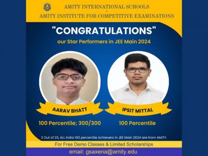JEE Main 2024 Result: AICE Dominates in Delhi and Haryana; 23 Students Score 100 Percentile, 2 (Aarav & Ipsit) from AICE Hit the Perfect Mark; One with perfect 300 marks | JEE Main 2024 Result: AICE Dominates in Delhi and Haryana; 23 Students Score 100 Percentile, 2 (Aarav & Ipsit) from AICE Hit the Perfect Mark; One with perfect 300 marks JEE Main 2024 Result: AICE Dominates in Delhi and Haryana; 23 Students Score 100 Percentile, 2 (Aarav & Ipsit) from AICE Hit the Perfect Mark; One with perfect 300 marks | JEE Main 2024 Result: AICE Dominates in Delhi and Haryana; 23 Students Score 100 Percentile, 2 (Aarav & Ipsit) from AICE Hit the Perfect Mark; One with perfect 300 marks