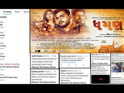Producer Shobhna Bhupat Bodar & Director Rajan R Verma trend on Twitter for Dhaman the Saviour Movie | Producer Shobhna Bhupat Bodar & Director Rajan R Verma trend on Twitter for Dhaman the Saviour Movie