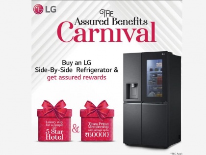 LG brings forth assured benefits on the purchase of LG Side by Side Refrigerators | LG brings forth assured benefits on the purchase of LG Side by Side Refrigerators