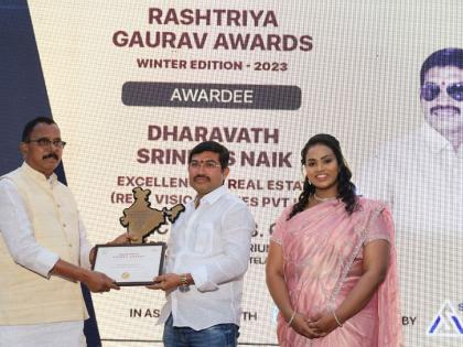 Dr. Srinivas Naik Dharavath Honored with Rashtriya Gaurav Puraskar 2023 by the Government of Telangana for Exemplary Contributions to Real Estate and Social Welfare | Dr. Srinivas Naik Dharavath Honored with Rashtriya Gaurav Puraskar 2023 by the Government of Telangana for Exemplary Contributions to Real Estate and Social Welfare Dr. Srinivas Naik Dharavath Honored with Rashtriya Gaurav Puraskar 2023 by the Government of Telangana for Exemplary Contributions to Real Estate and Social Welfare | Dr. Srinivas Naik Dharavath Honored with Rashtriya Gaurav Puraskar 2023 by the Government of Telangana for Exemplary Contributions to Real Estate and Social Welfare