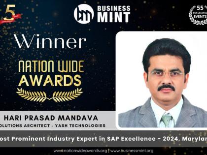 Hari Prasad Mandava, Pioneering SAP Solutions Architect Revolutionizing ERP Cloud Engineering | Hari Prasad Mandava, Pioneering SAP Solutions Architect Revolutionizing ERP Cloud Engineering