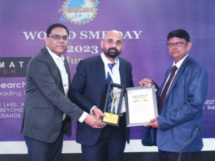 HSW Embroidery Machines Honored as the Emerging Brand of India at the Business Awards for MSMEs 2023 | HSW Embroidery Machines Honored as the Emerging Brand of India at the Business Awards for MSMEs 2023