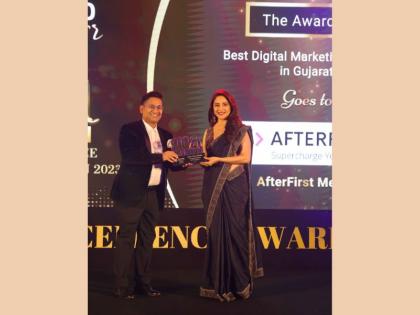 AfterFirst Media Wins Best Digital Marketing Agency in Gujarat Title at the Global Excellence Awards, presented by Bollywood Star Madhuri Dixit | AfterFirst Media Wins Best Digital Marketing Agency in Gujarat Title at the Global Excellence Awards, presented by Bollywood Star Madhuri Dixit