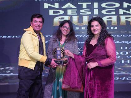 Sunita Omprakash Rahi Takes Best Story of Entrepreneurial Resilience and Creativity Award at National Designer Award 2023 | Sunita Omprakash Rahi Takes Best Story of Entrepreneurial Resilience and Creativity Award at National Designer Award 2023 Sunita Omprakash Rahi Takes Best Story of Entrepreneurial Resilience and Creativity Award at National Designer Award 2023 | Sunita Omprakash Rahi Takes Best Story of Entrepreneurial Resilience and Creativity Award at National Designer Award 2023